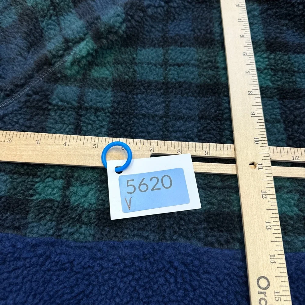 Vineyard‎ Vines Sherpa Fleece Pullover Womans Small Quarter Zip Plaid Cozy